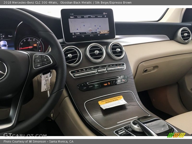Obsidian Black Metallic / Silk Beige/Espresso Brown 2018 Mercedes-Benz GLC 300 4Matic