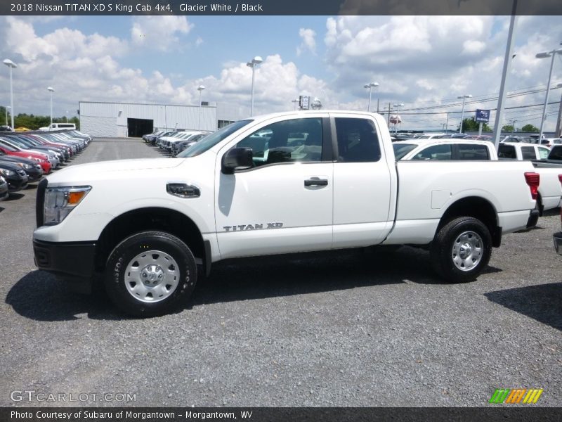Glacier White / Black 2018 Nissan TITAN XD S King Cab 4x4