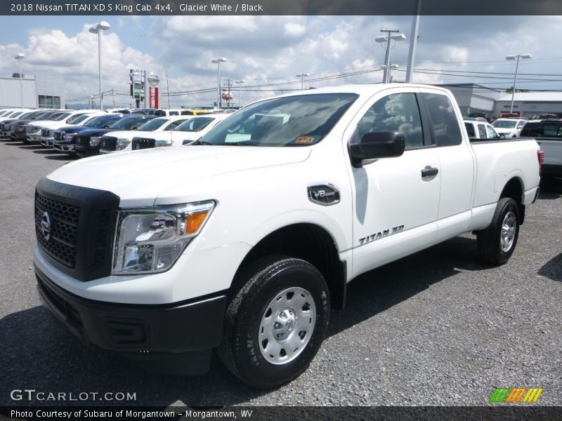 Glacier White / Black 2018 Nissan TITAN XD S King Cab 4x4