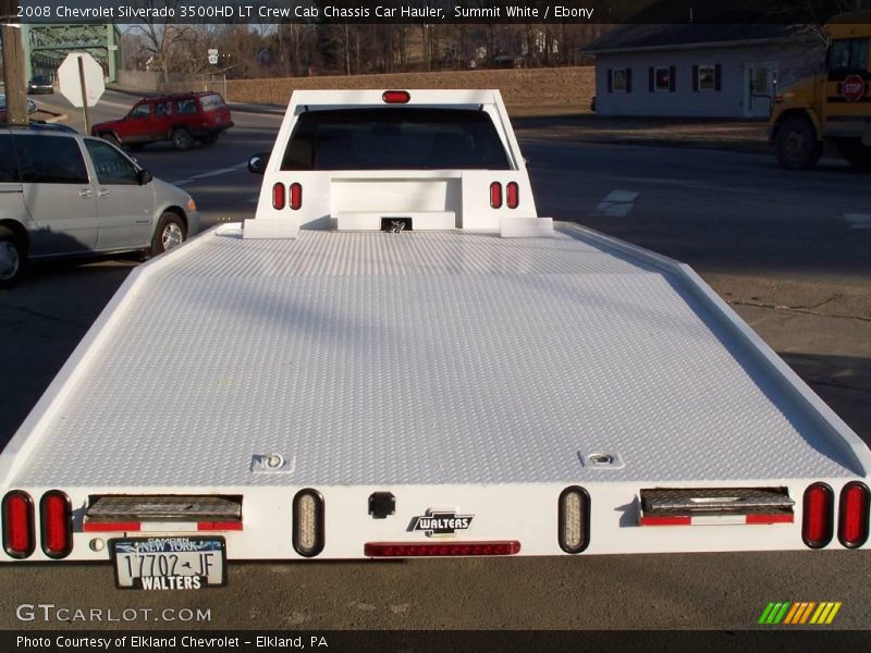 Summit White / Ebony 2008 Chevrolet Silverado 3500HD LT Crew Cab Chassis Car Hauler