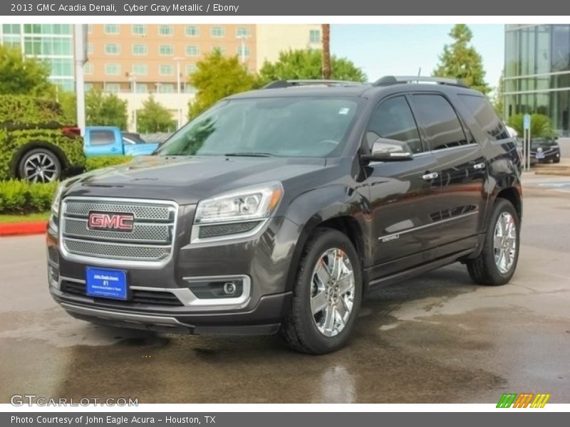 Cyber Gray Metallic / Ebony 2013 GMC Acadia Denali