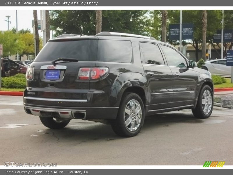 Cyber Gray Metallic / Ebony 2013 GMC Acadia Denali