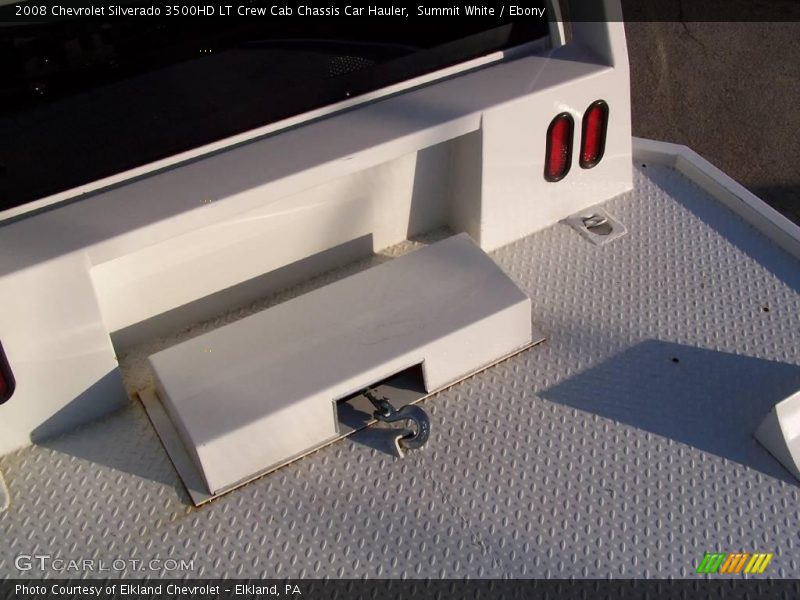 Summit White / Ebony 2008 Chevrolet Silverado 3500HD LT Crew Cab Chassis Car Hauler