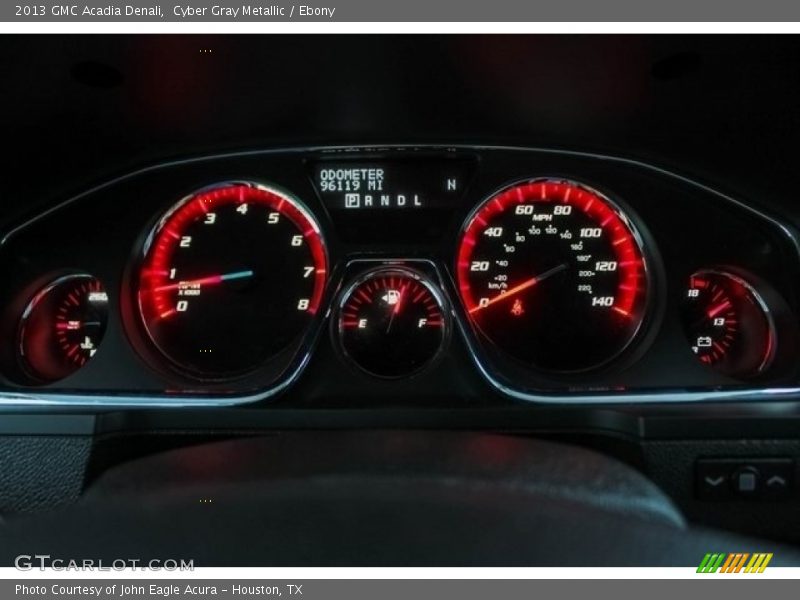 Cyber Gray Metallic / Ebony 2013 GMC Acadia Denali