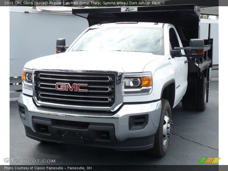 Summit White / Dark Ash/Jet Black 2019 GMC Sierra 3500HD Regular Cab 4WD Dump Truck