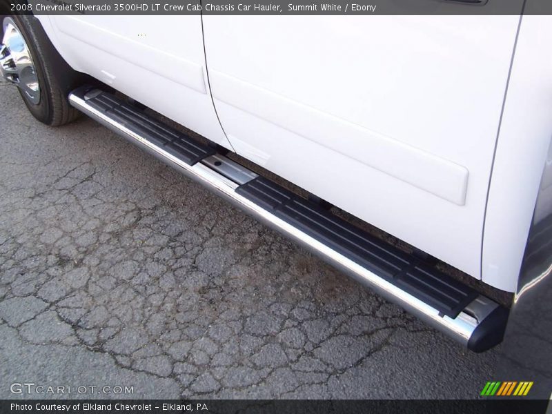 Summit White / Ebony 2008 Chevrolet Silverado 3500HD LT Crew Cab Chassis Car Hauler