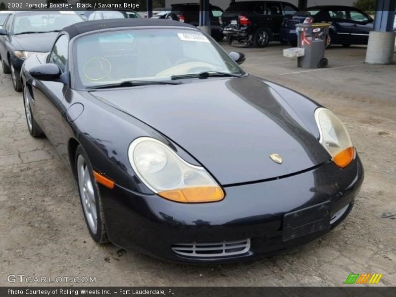 Black / Savanna Beige 2002 Porsche Boxster