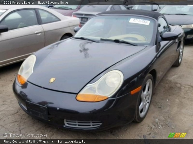 Black / Savanna Beige 2002 Porsche Boxster