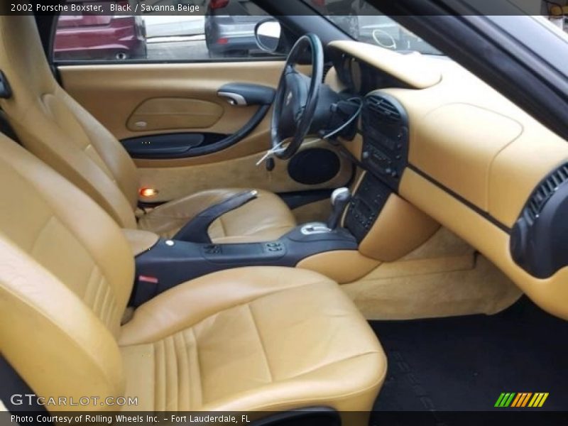 Black / Savanna Beige 2002 Porsche Boxster
