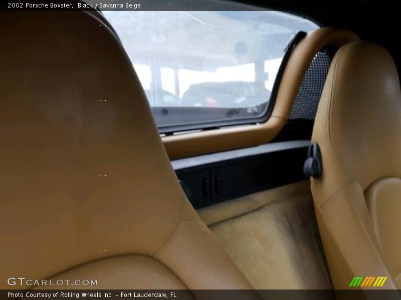 Black / Savanna Beige 2002 Porsche Boxster