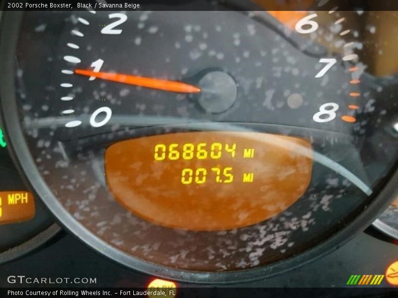 Black / Savanna Beige 2002 Porsche Boxster