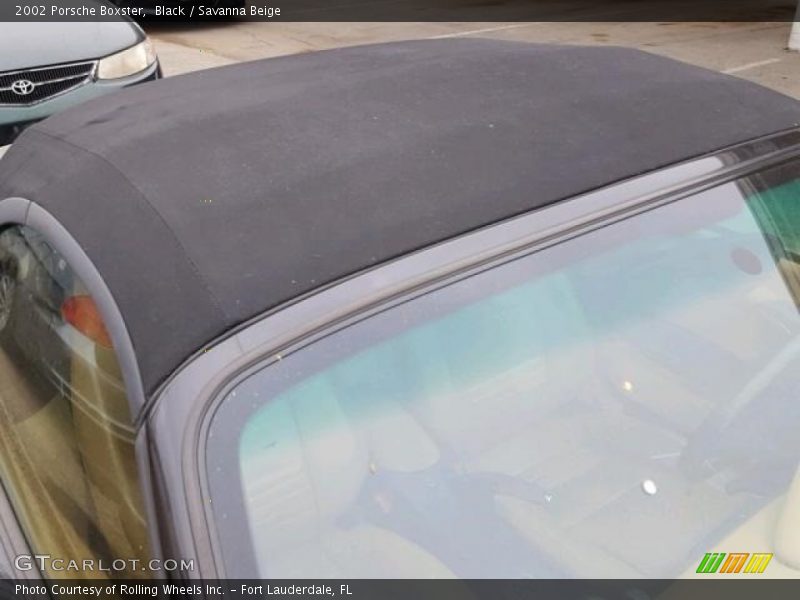 Black / Savanna Beige 2002 Porsche Boxster