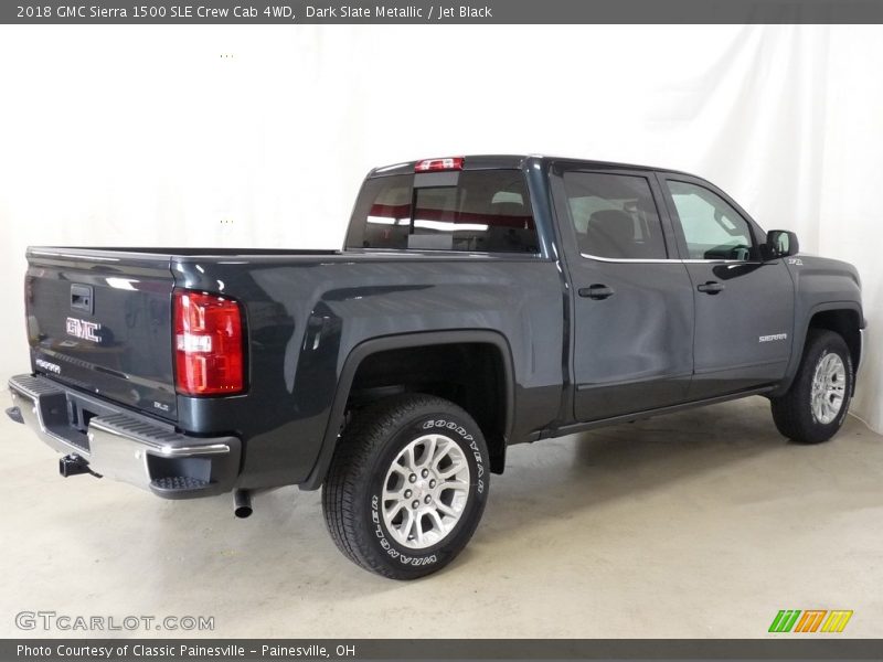 Dark Slate Metallic / Jet Black 2018 GMC Sierra 1500 SLE Crew Cab 4WD