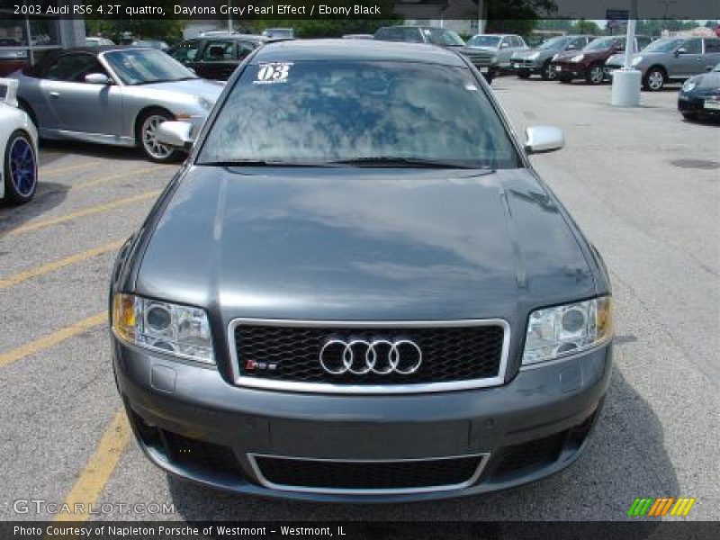 Daytona Grey Pearl Effect / Ebony Black 2003 Audi RS6 4.2T quattro