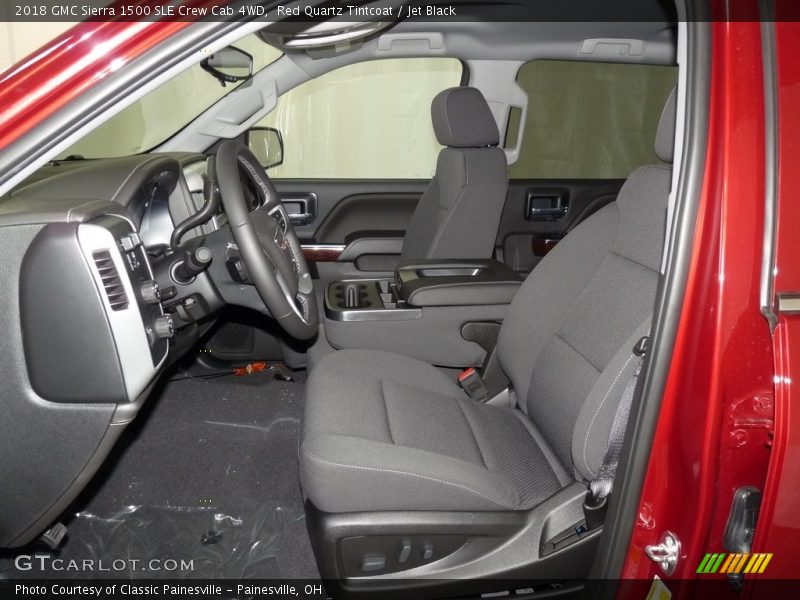 Red Quartz Tintcoat / Jet Black 2018 GMC Sierra 1500 SLE Crew Cab 4WD
