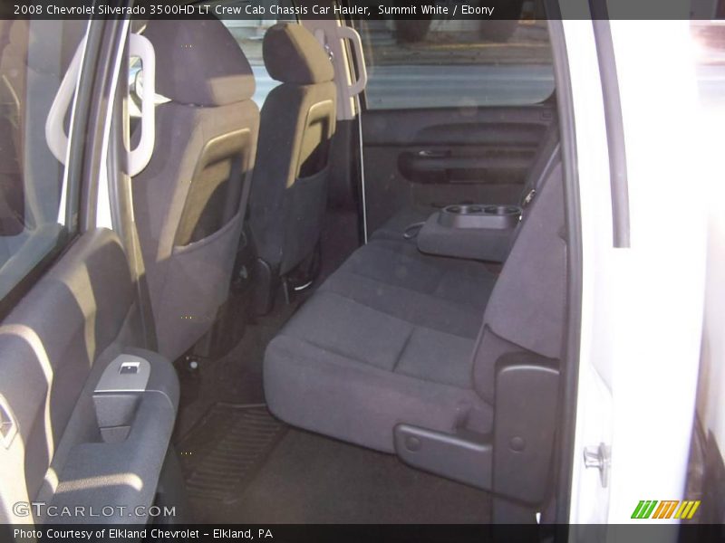 Summit White / Ebony 2008 Chevrolet Silverado 3500HD LT Crew Cab Chassis Car Hauler
