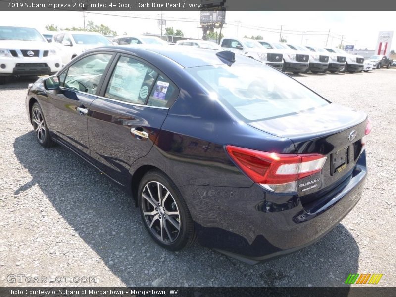 Dark Blue Pearl / Ivory 2019 Subaru Impreza 2.0i Limited 4-Door