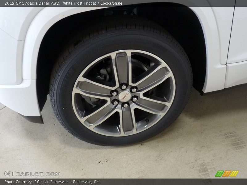 White Frost Tricoat / Cocoa/Shale 2019 GMC Acadia Denali AWD