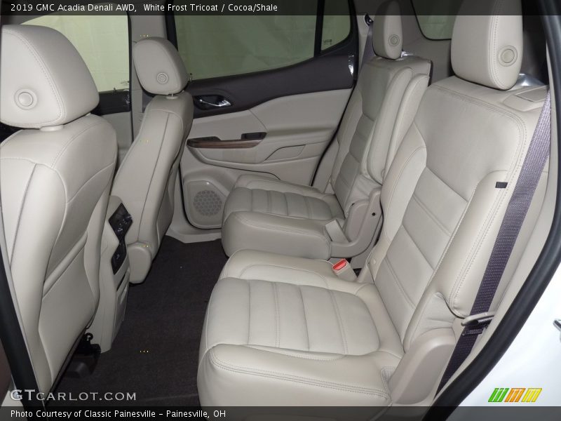 White Frost Tricoat / Cocoa/Shale 2019 GMC Acadia Denali AWD