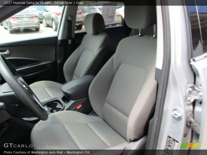 Circuit Silver / Gray 2017 Hyundai Santa Fe SE AWD