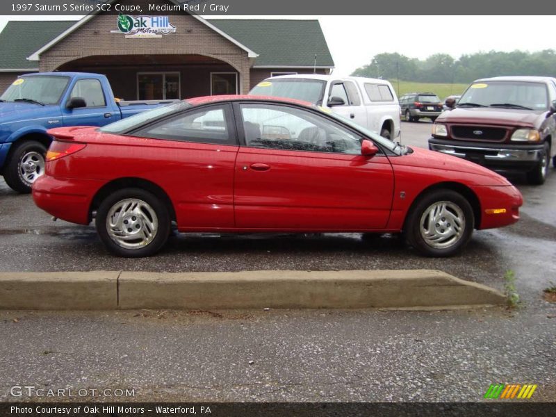 Medium Red / Gray 1997 Saturn S Series SC2 Coupe