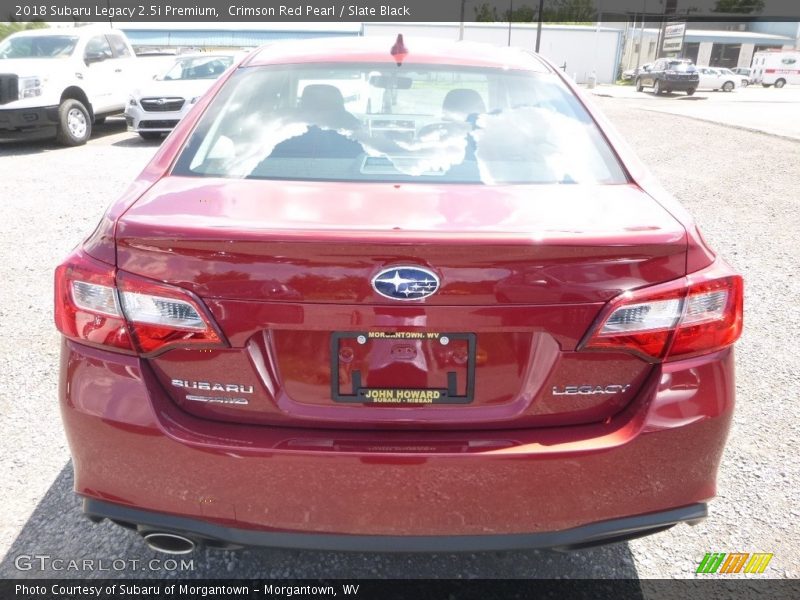 Crimson Red Pearl / Slate Black 2018 Subaru Legacy 2.5i Premium