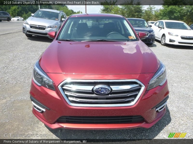 Crimson Red Pearl / Slate Black 2018 Subaru Legacy 2.5i Premium