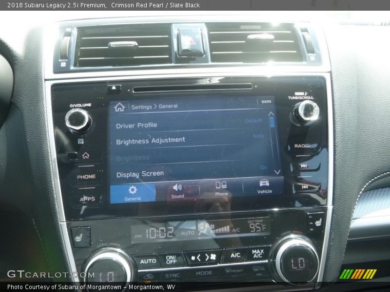 Crimson Red Pearl / Slate Black 2018 Subaru Legacy 2.5i Premium