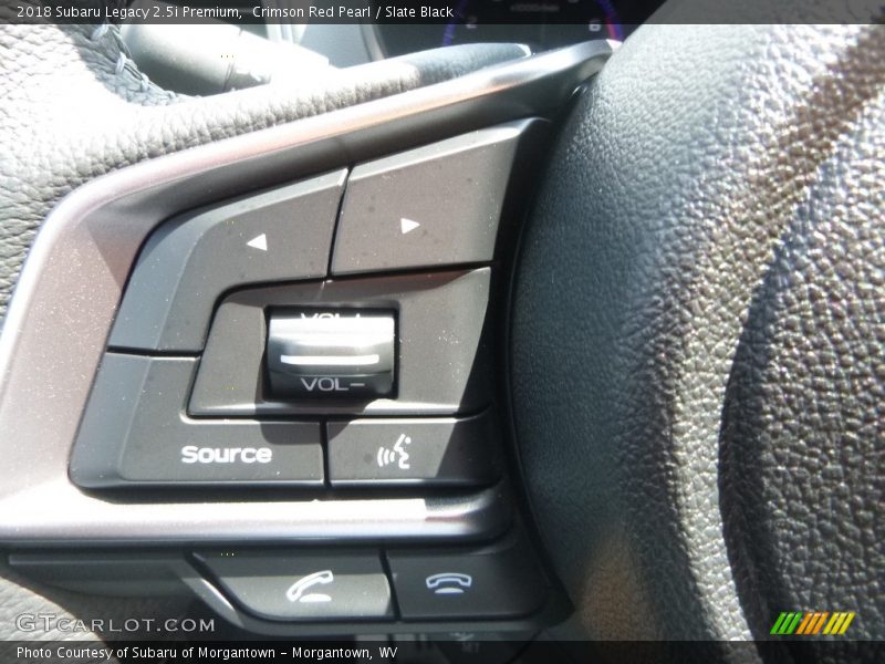 Crimson Red Pearl / Slate Black 2018 Subaru Legacy 2.5i Premium