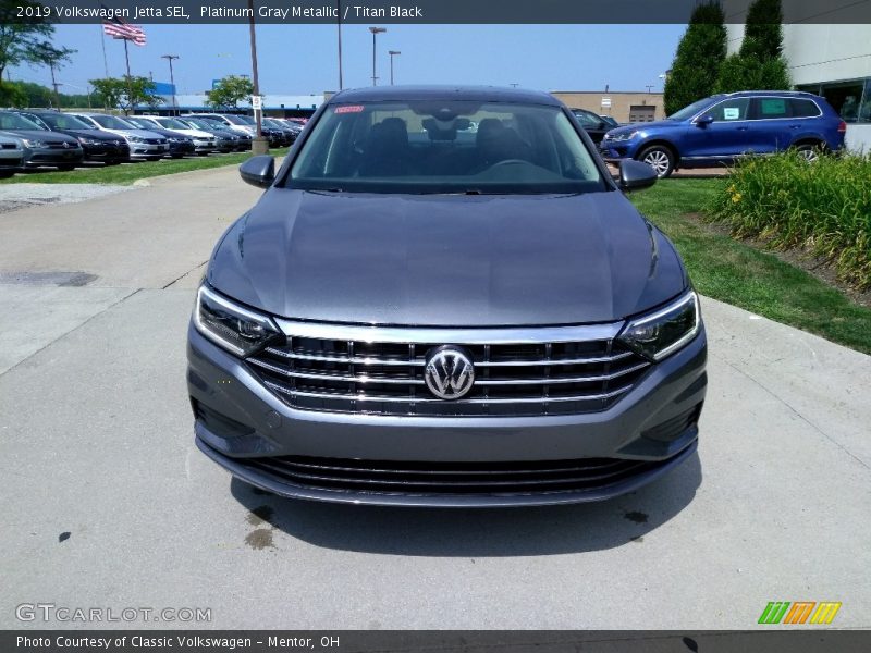 Platinum Gray Metallic / Titan Black 2019 Volkswagen Jetta SEL