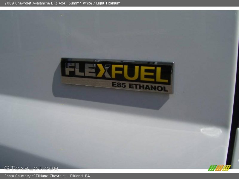 Summit White / Light Titanium 2009 Chevrolet Avalanche LTZ 4x4