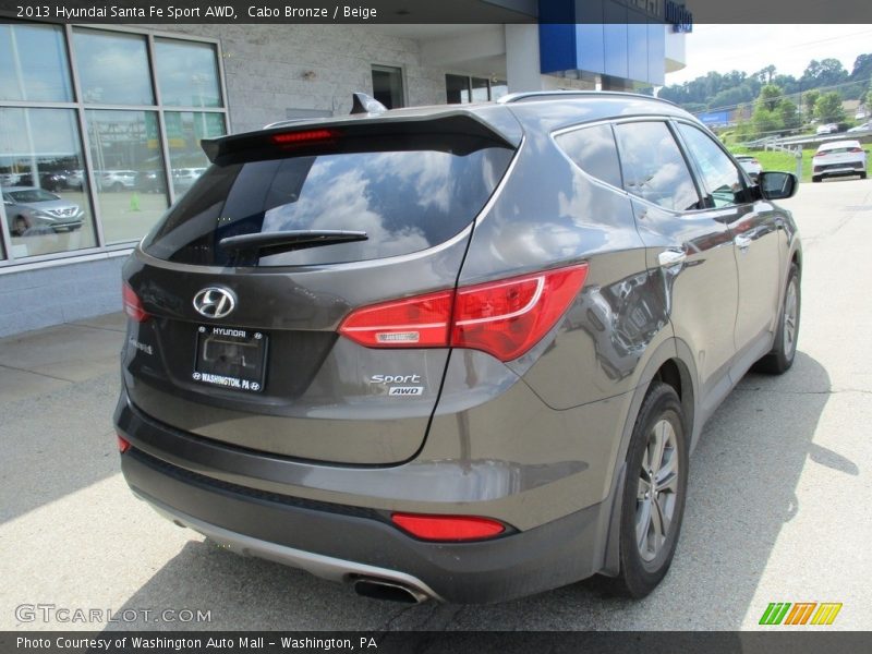 Cabo Bronze / Beige 2013 Hyundai Santa Fe Sport AWD
