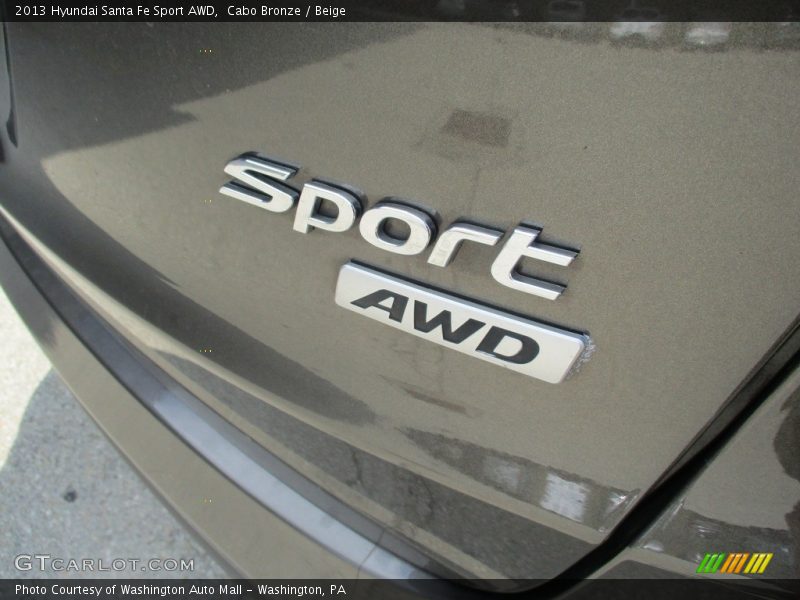 Cabo Bronze / Beige 2013 Hyundai Santa Fe Sport AWD
