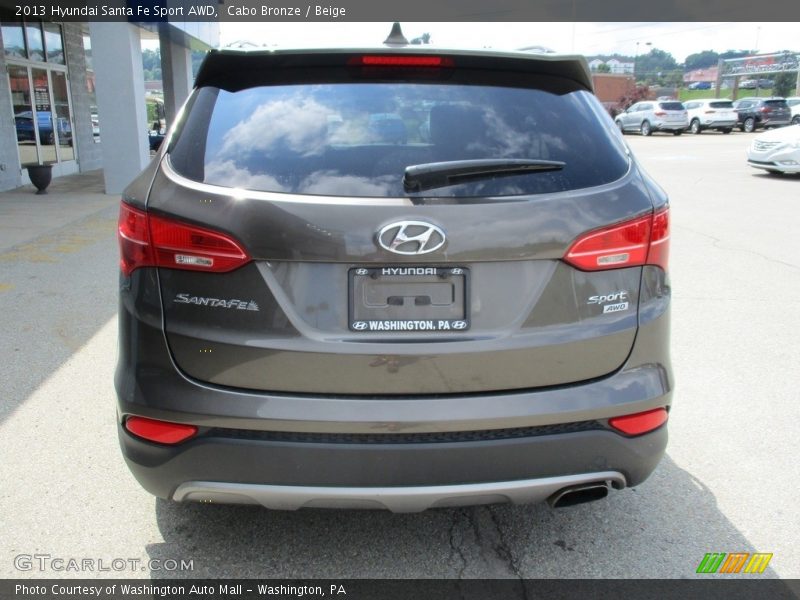 Cabo Bronze / Beige 2013 Hyundai Santa Fe Sport AWD