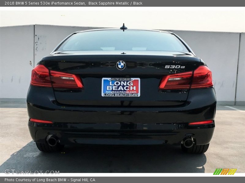 Black Sapphire Metallic / Black 2018 BMW 5 Series 530e iPerfomance Sedan