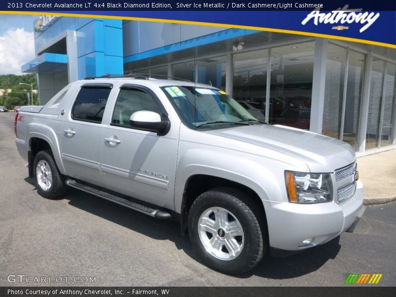 Silver Ice Metallic / Dark Cashmere/Light Cashmere 2013 Chevrolet Avalanche LT 4x4 Black Diamond Edition