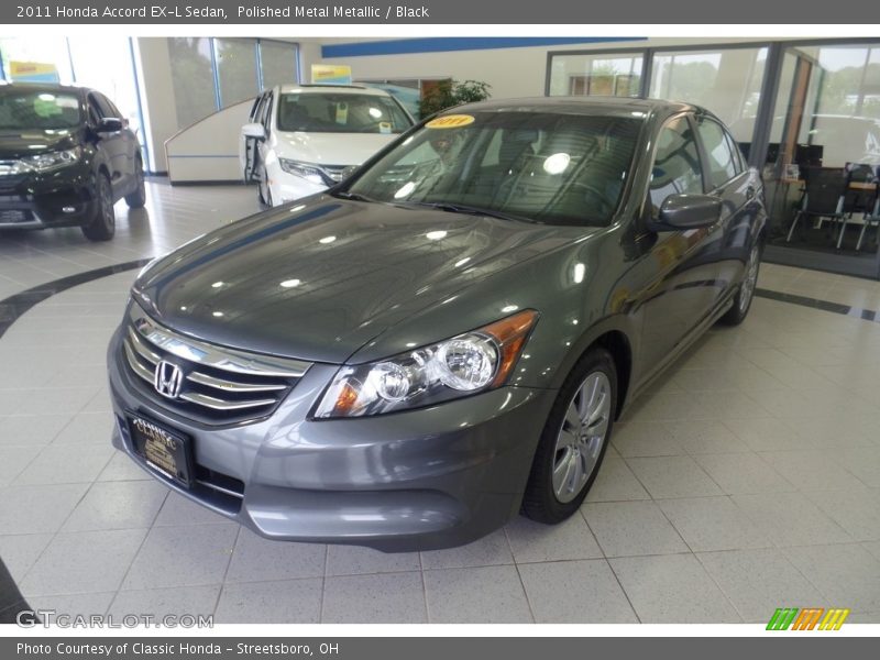 Polished Metal Metallic / Black 2011 Honda Accord EX-L Sedan