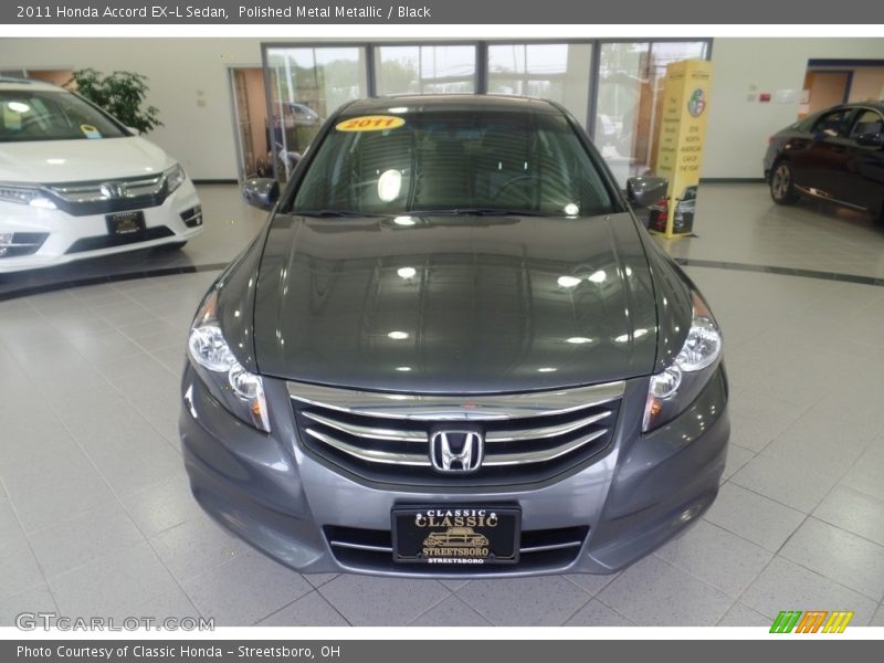 Polished Metal Metallic / Black 2011 Honda Accord EX-L Sedan