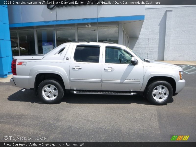 Silver Ice Metallic / Dark Cashmere/Light Cashmere 2013 Chevrolet Avalanche LT 4x4 Black Diamond Edition
