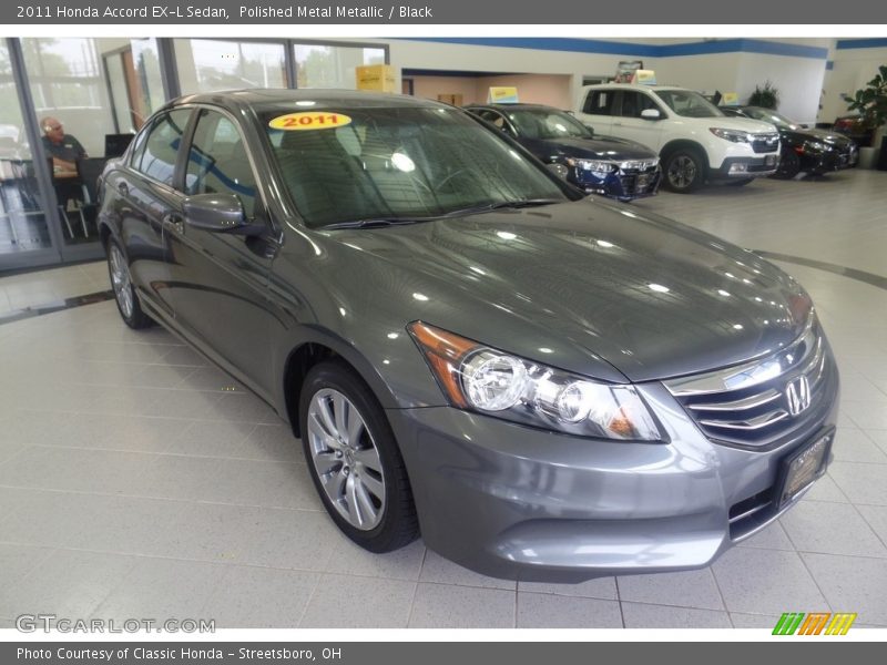 Polished Metal Metallic / Black 2011 Honda Accord EX-L Sedan