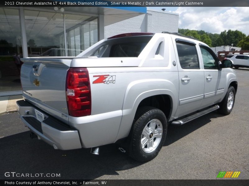 Silver Ice Metallic / Dark Cashmere/Light Cashmere 2013 Chevrolet Avalanche LT 4x4 Black Diamond Edition