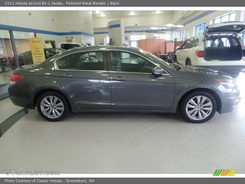 Polished Metal Metallic / Black 2011 Honda Accord EX-L Sedan