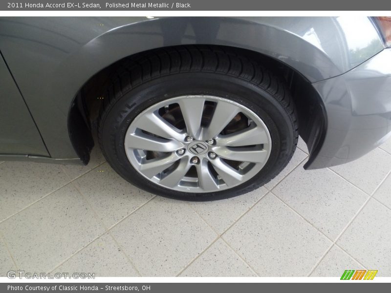 Polished Metal Metallic / Black 2011 Honda Accord EX-L Sedan