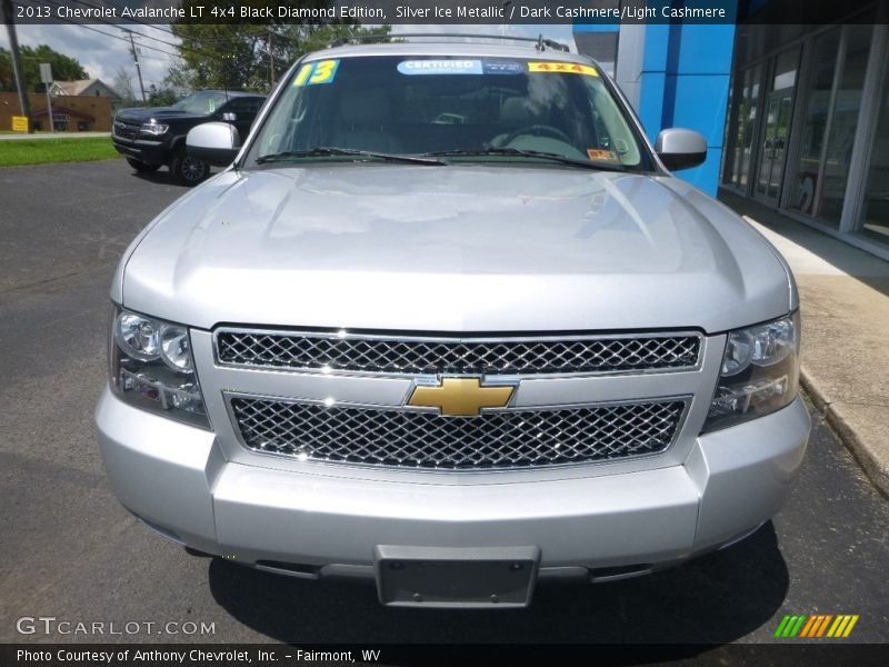 Silver Ice Metallic / Dark Cashmere/Light Cashmere 2013 Chevrolet Avalanche LT 4x4 Black Diamond Edition