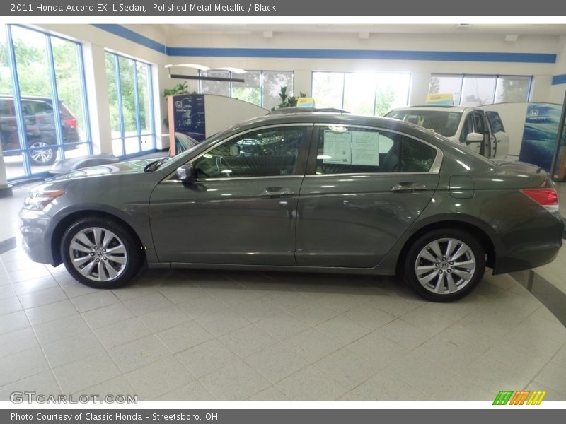 Polished Metal Metallic / Black 2011 Honda Accord EX-L Sedan