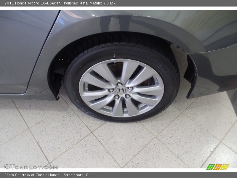 Polished Metal Metallic / Black 2011 Honda Accord EX-L Sedan