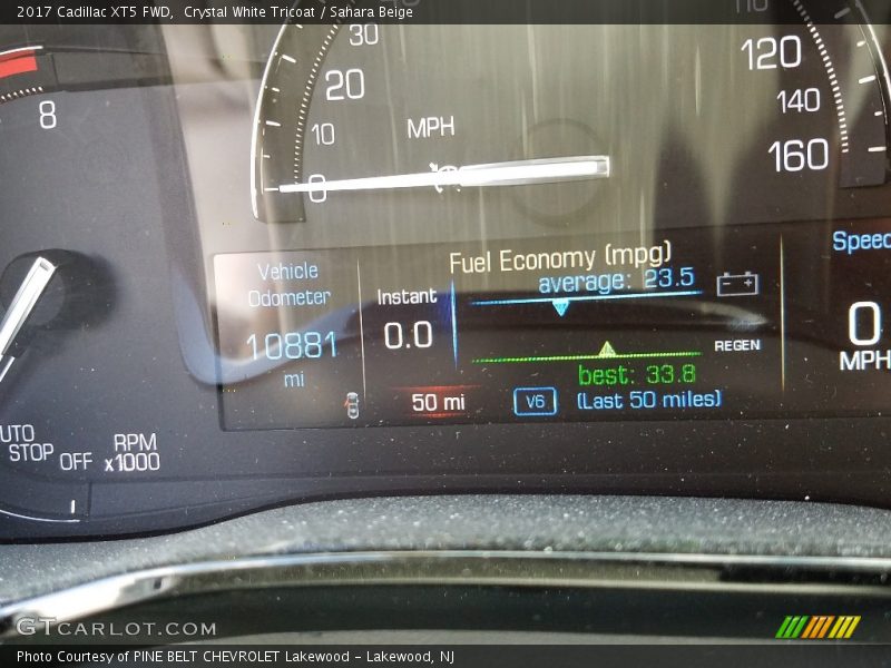 Crystal White Tricoat / Sahara Beige 2017 Cadillac XT5 FWD