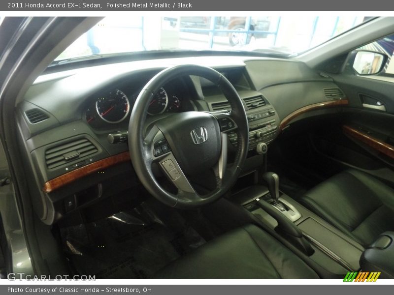 Polished Metal Metallic / Black 2011 Honda Accord EX-L Sedan