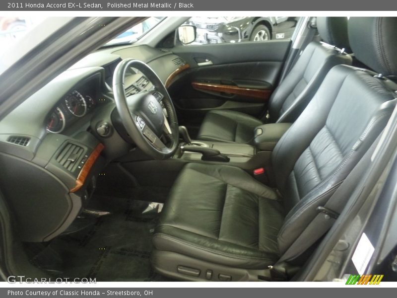 Polished Metal Metallic / Black 2011 Honda Accord EX-L Sedan