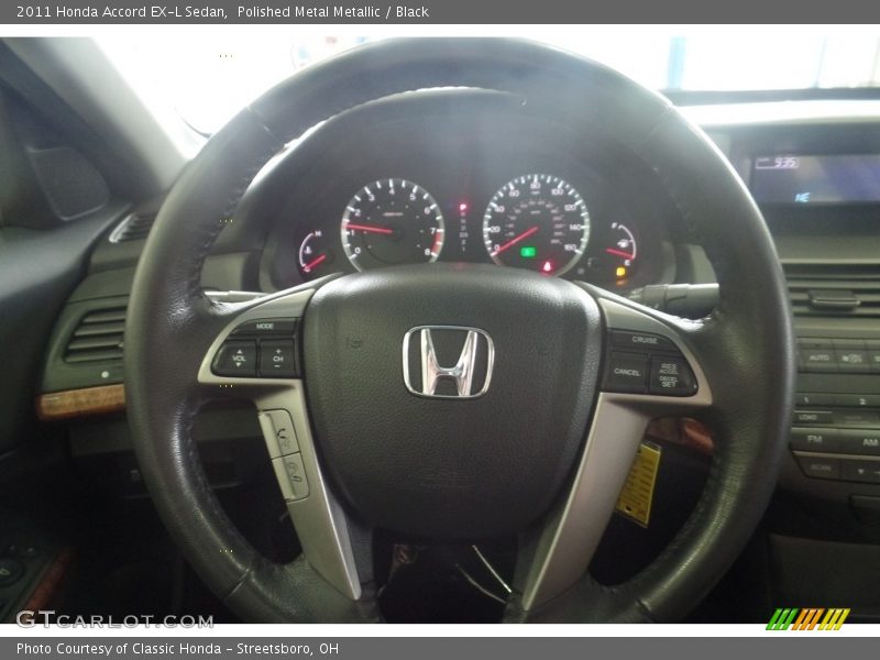 Polished Metal Metallic / Black 2011 Honda Accord EX-L Sedan